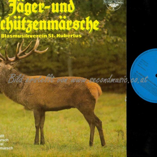 LP-- Jäger und Schützenmärsche -- Blasmuisk St. Hubertus   //  NM
