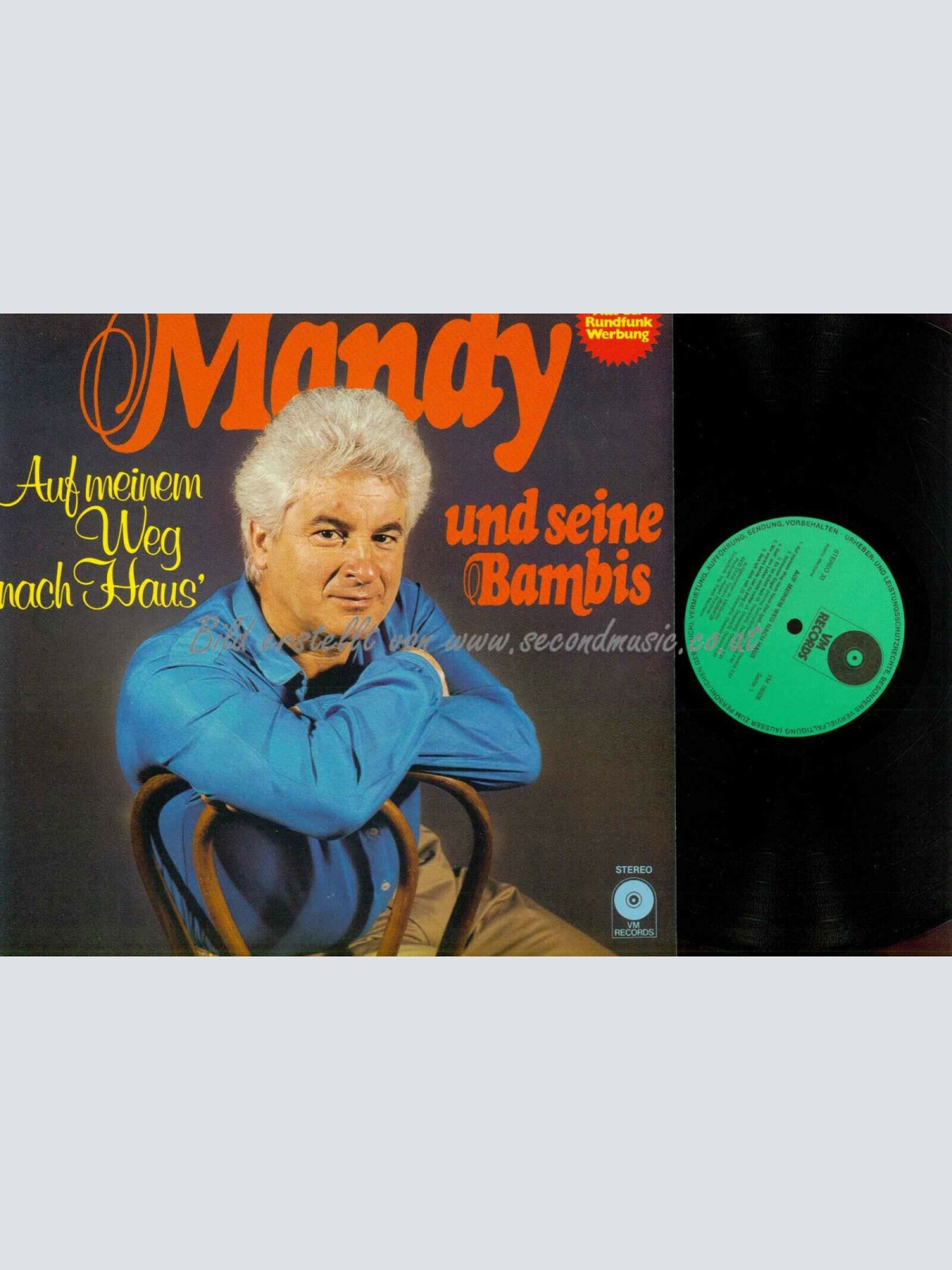 LP-- Mandy und seine Bambis  -- Auf meinem Weg nach Haus  //  NM