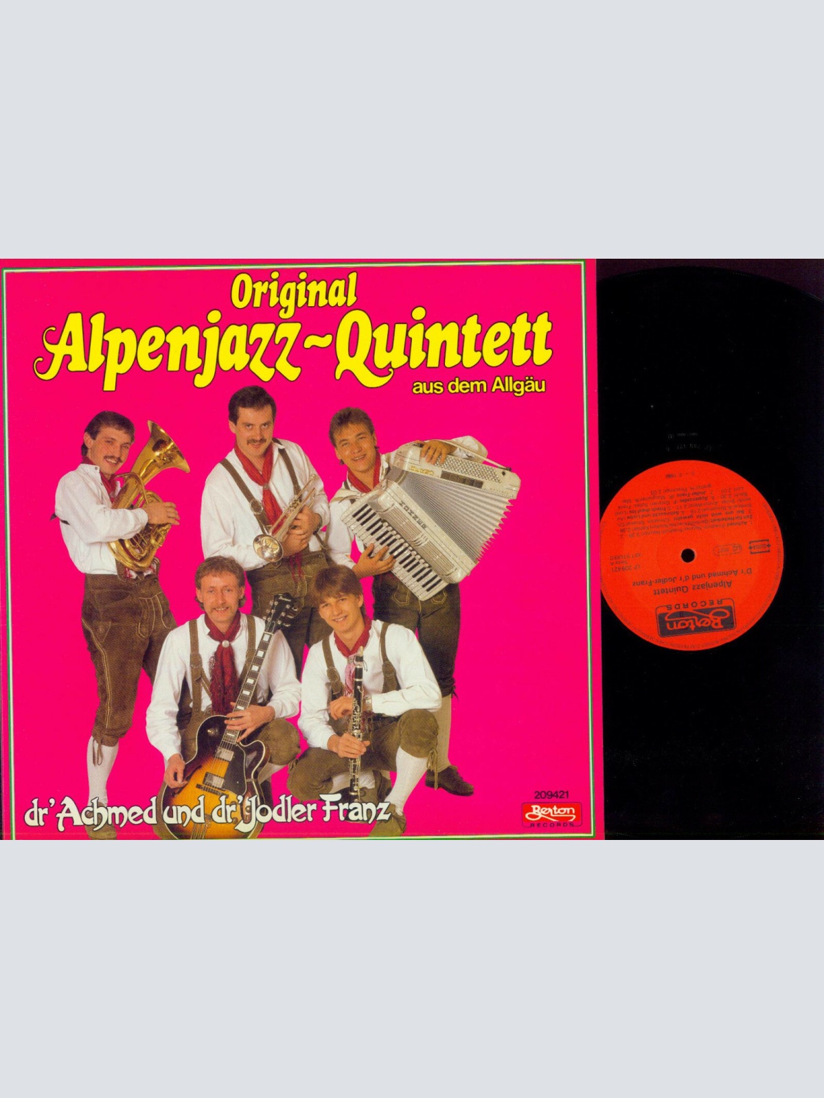 LP- Original Alpenjazz Quintett – Dr'Achmed Und Dr' Jodler Franz // NM