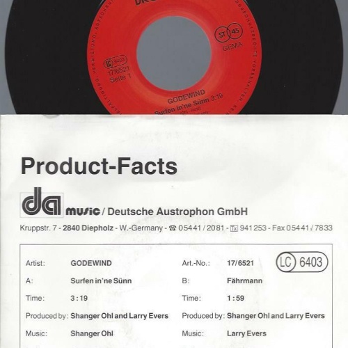 7" Godewind – Surfen In'ne Sünn