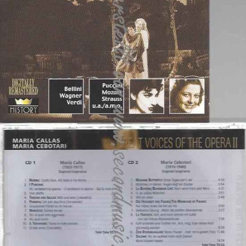 CD-- --GREAT VOICES OF THE OPERA II , PRIMADONNAS