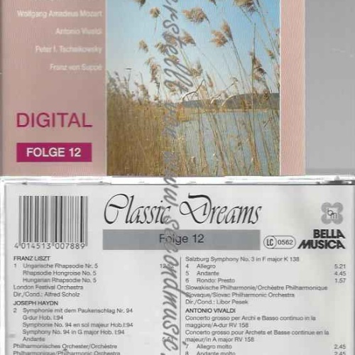 CD--I SOLIST DI ZAGREB UND ETCEDE | --CLASSIC DREAMS - FOLGE 12