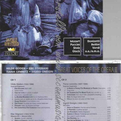 CD--HILDE GÜDEN, EBE STIGNANI, ET AL.--GREAT VOICES OF THE OPERA II