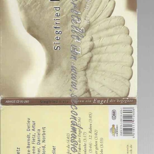 CD--SIEGFRIED FIETZ | --WENN EIN ENGEL DIR BEGEGNET (CD) LIEDER, DIE BEFLÜGELN