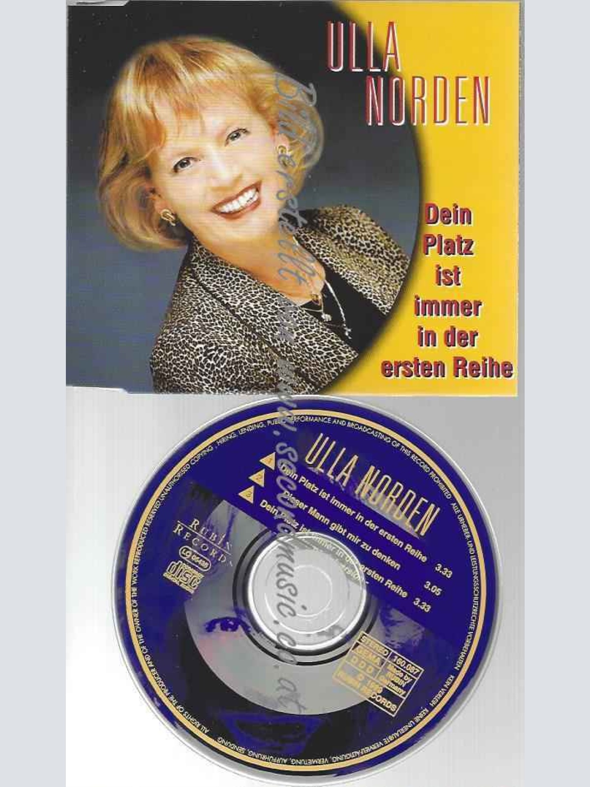 CD--NORDEN,ULLA UND WILKE,GUNTER | --DEIN PLATZ IST IMMER IN DER ERSTEN REIHE