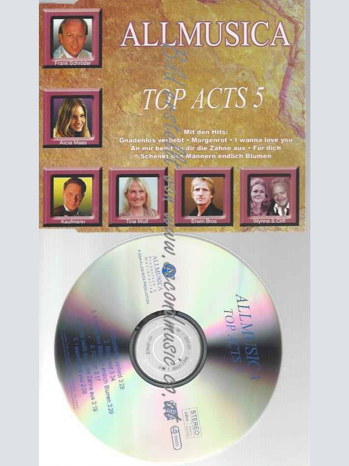 CD--VARIOUS UND SCHRÖDER,FRANK--TOP ACTS VOL.5