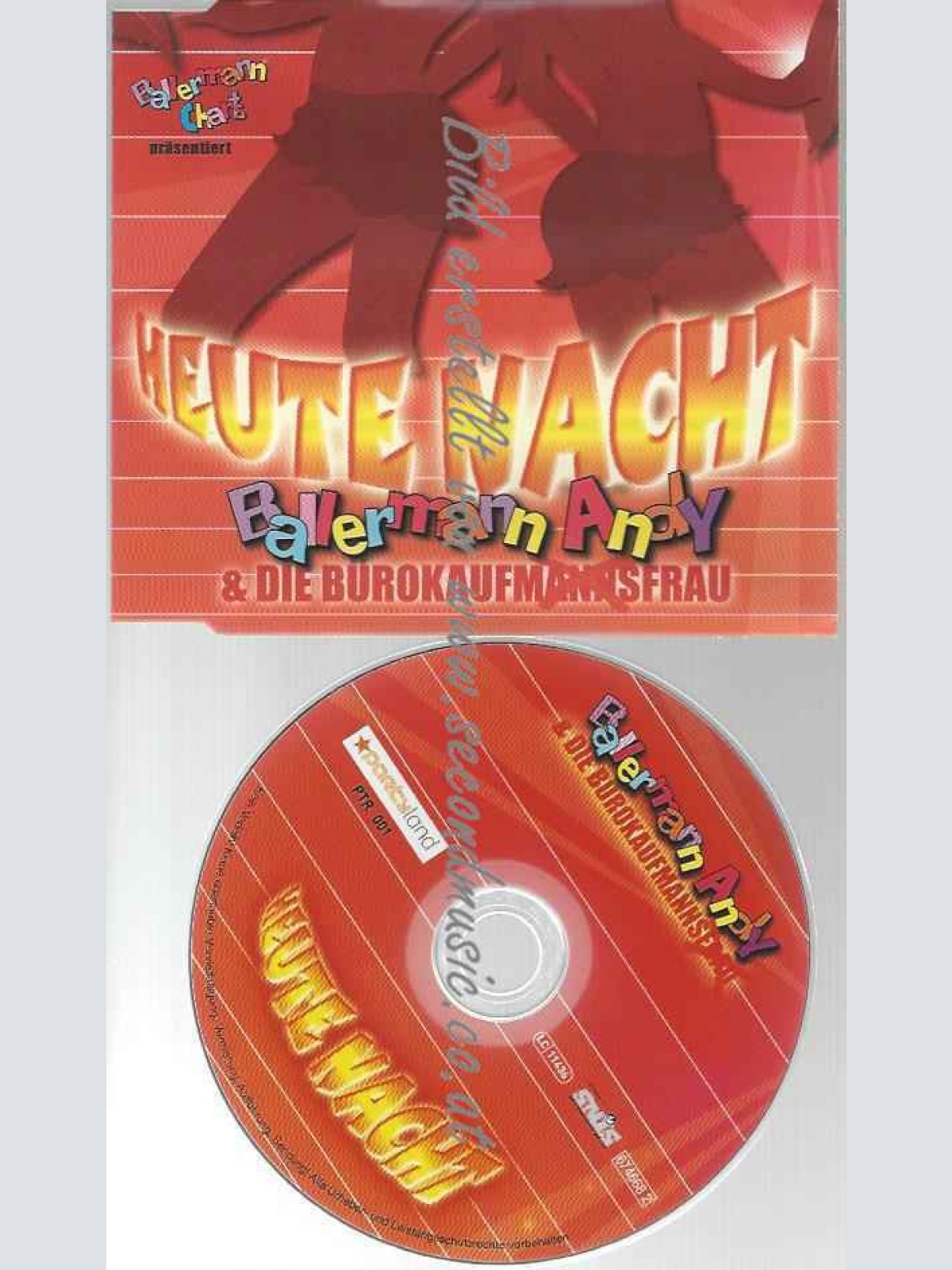 CD--BALLERMANN ANDY & DIE BÜROKAUFMANNSFRAU | --HEUTE NACHT