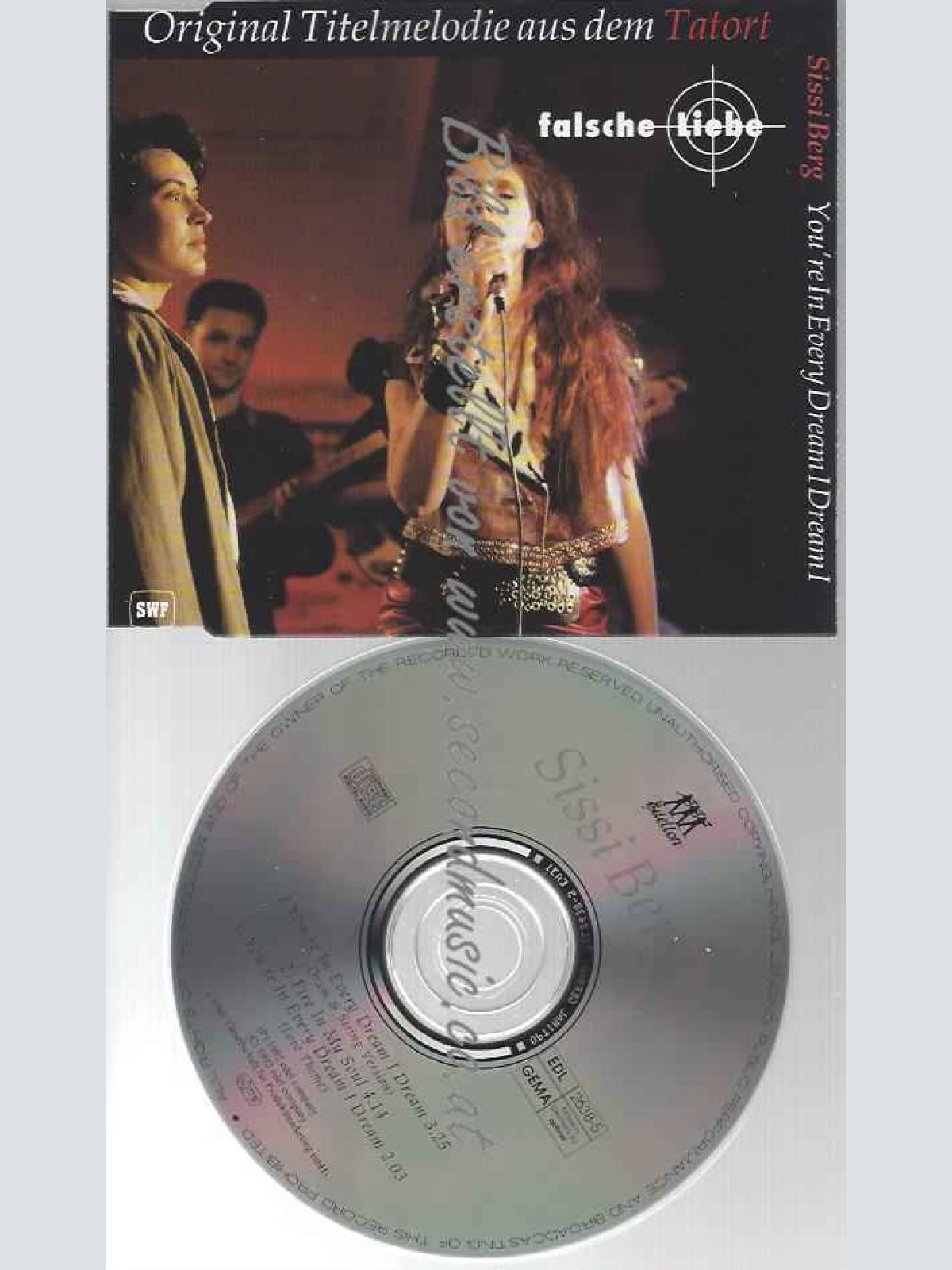 CD--TATORT-FALSCHE LIEBE--YOU'RE IN EVERY DREAM I DREAM (BY SISSI BERG, )