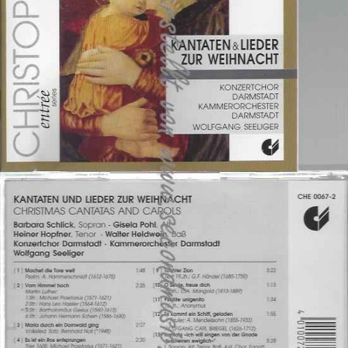 CD--BARBARA SCHLICK  | --KANTATEN UND LIEDER ZUR WEIHNACHT