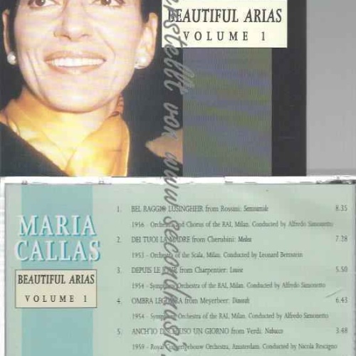 CD--ALFREDO SIMONETTO--MARIA CALLAS: BEAUTIFUL ARIAS VOLUME