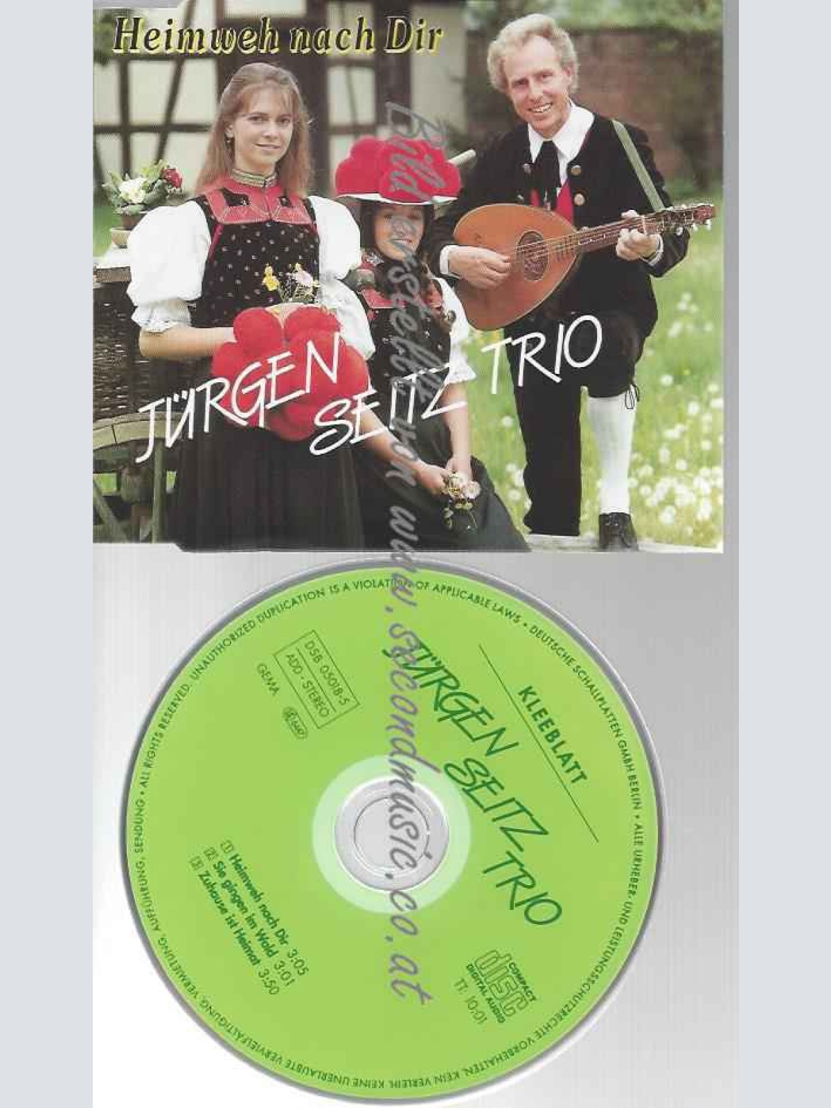 CD--JÜRGEN SEITZ TRIO--HEIMWEH NACH DIR ()