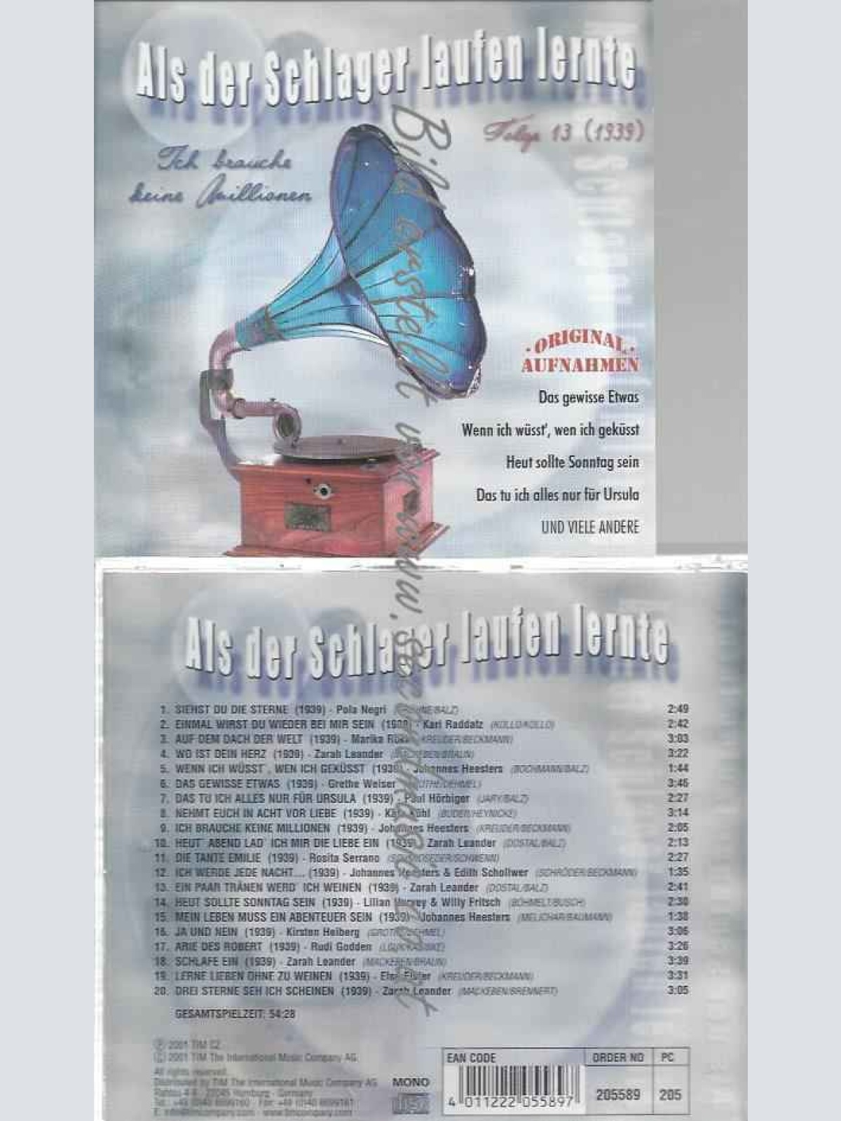 CD-- Als der Schlager Laufen Lernte Folge 13 (1939