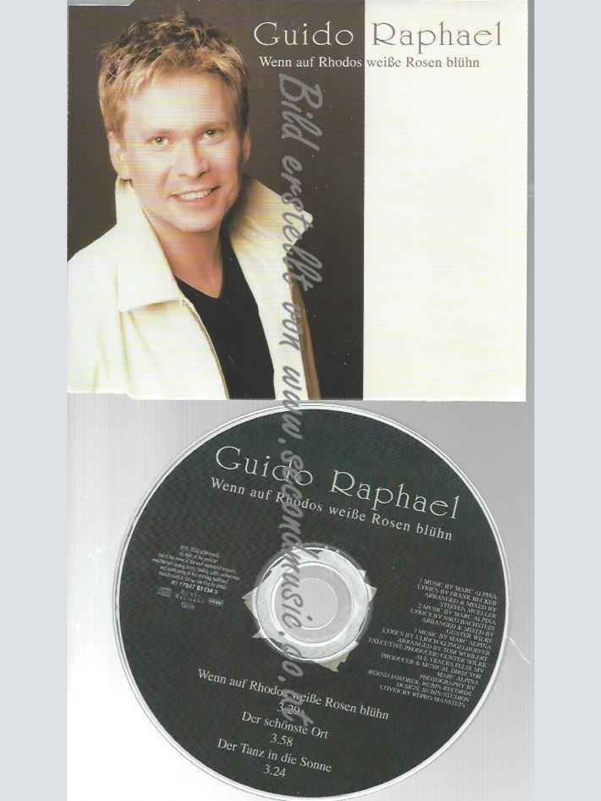 CD--RAPHAEL,GUIDO UND ALPINA,MARC--WENN AUF RHODOS WEISSE ROSEN BLÜHN
