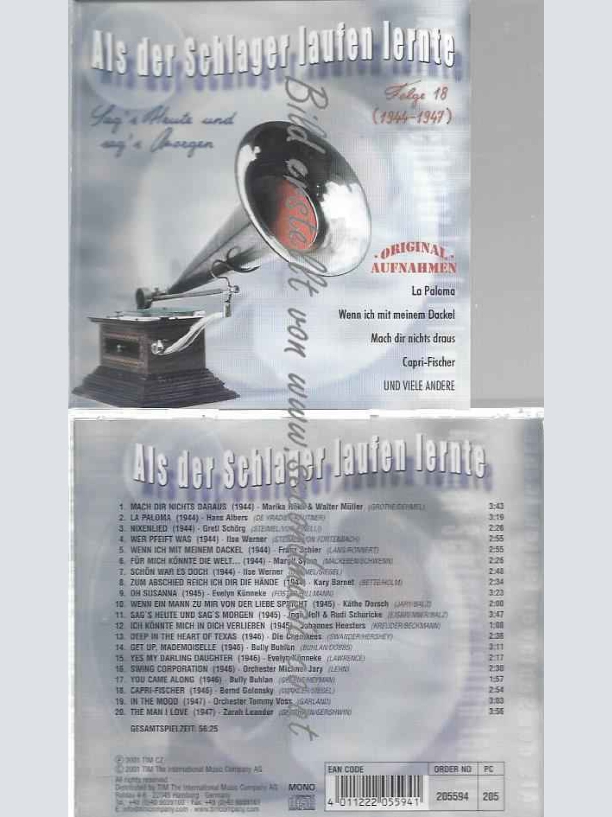 CD--Als der Schlager Laufen Lernte Folge 18 (1944-1947