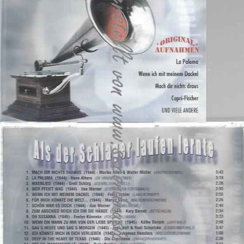 CD--Als der Schlager Laufen Lernte Folge 18 (1944-1947