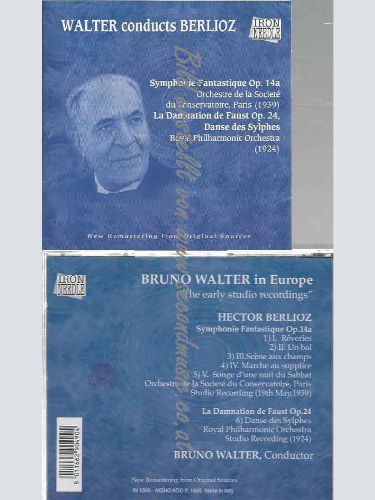 CD--WALTER, BRUNO UND OC PARIS | --BRUNO WALTER IN EUROPA