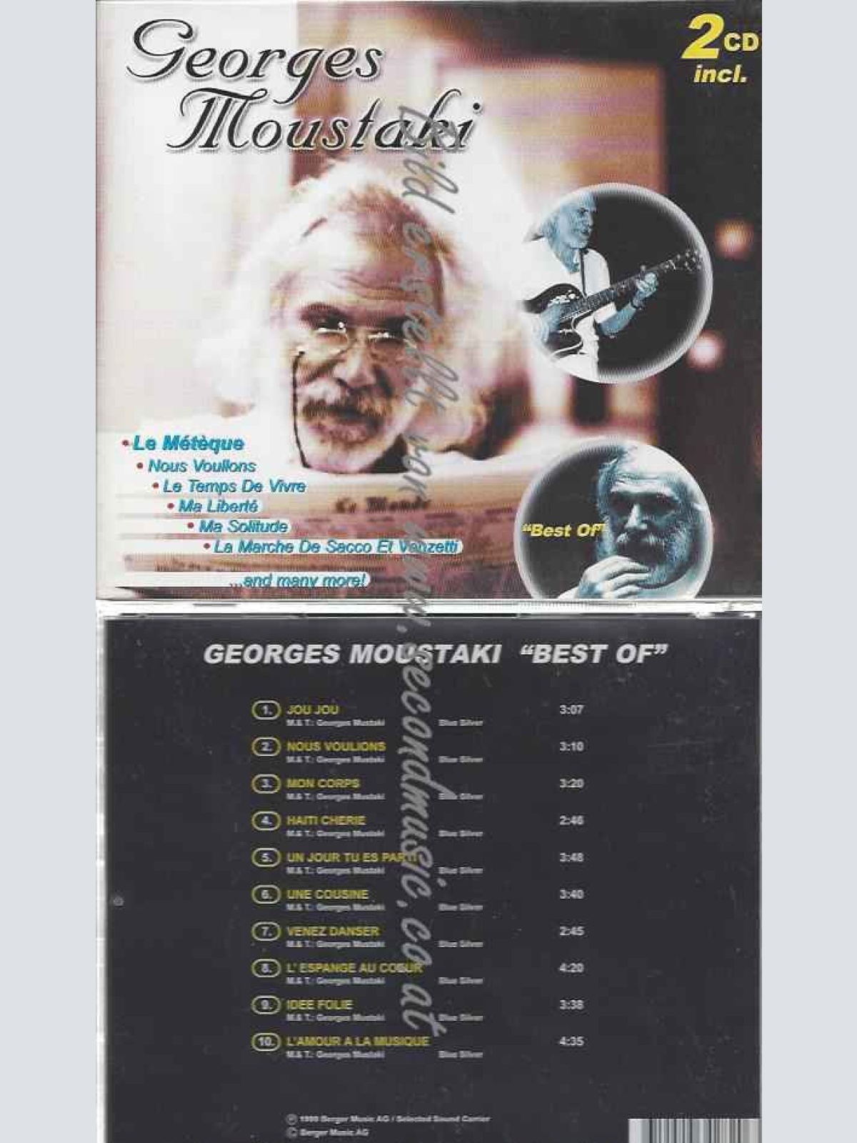 CD--HE BEST OF/ GEORGES MOUSTAKI--LIVE
