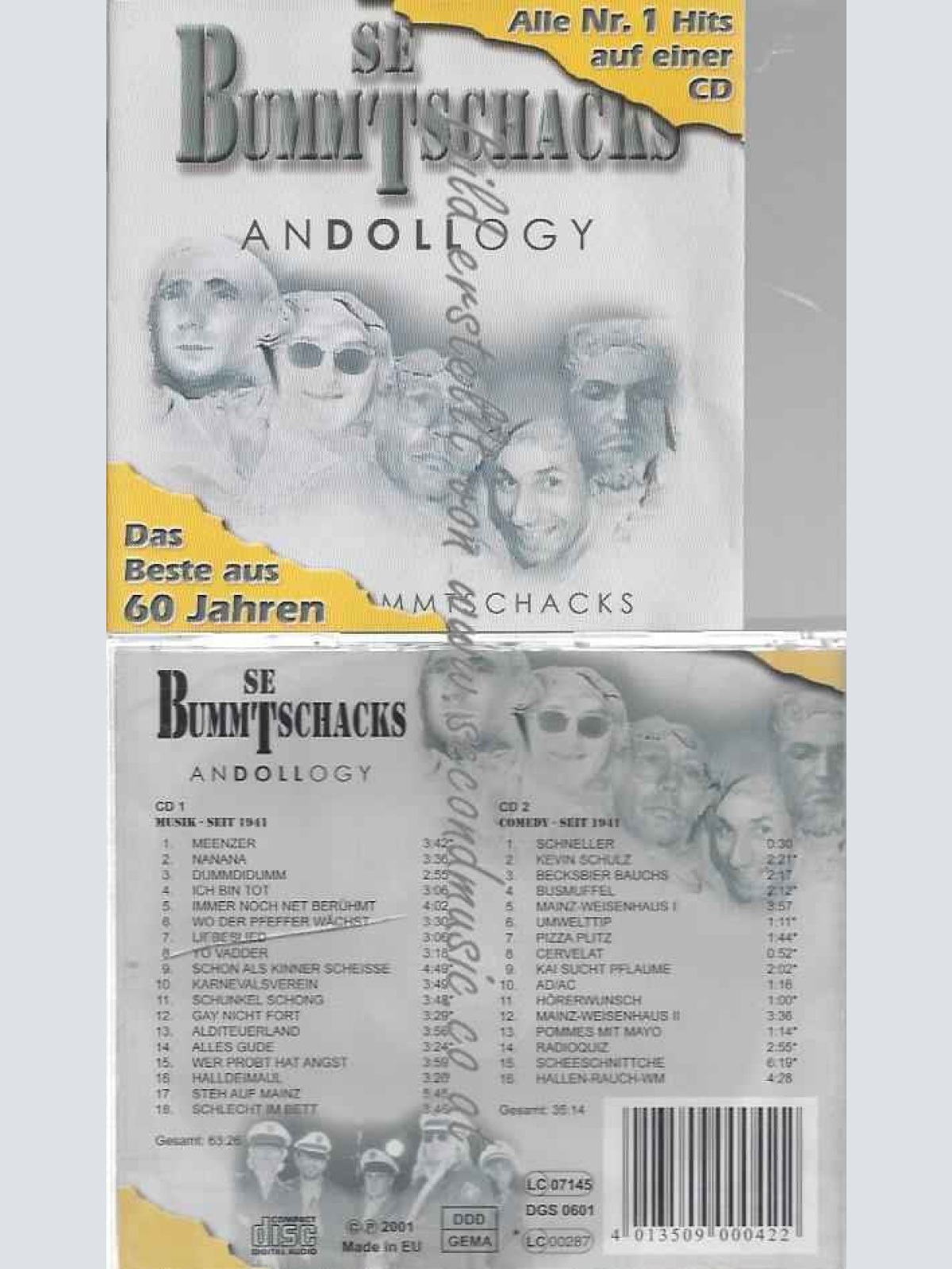CD----  BUMMTSCHACKS "ANDOLLOGY" DOPPEL-CD