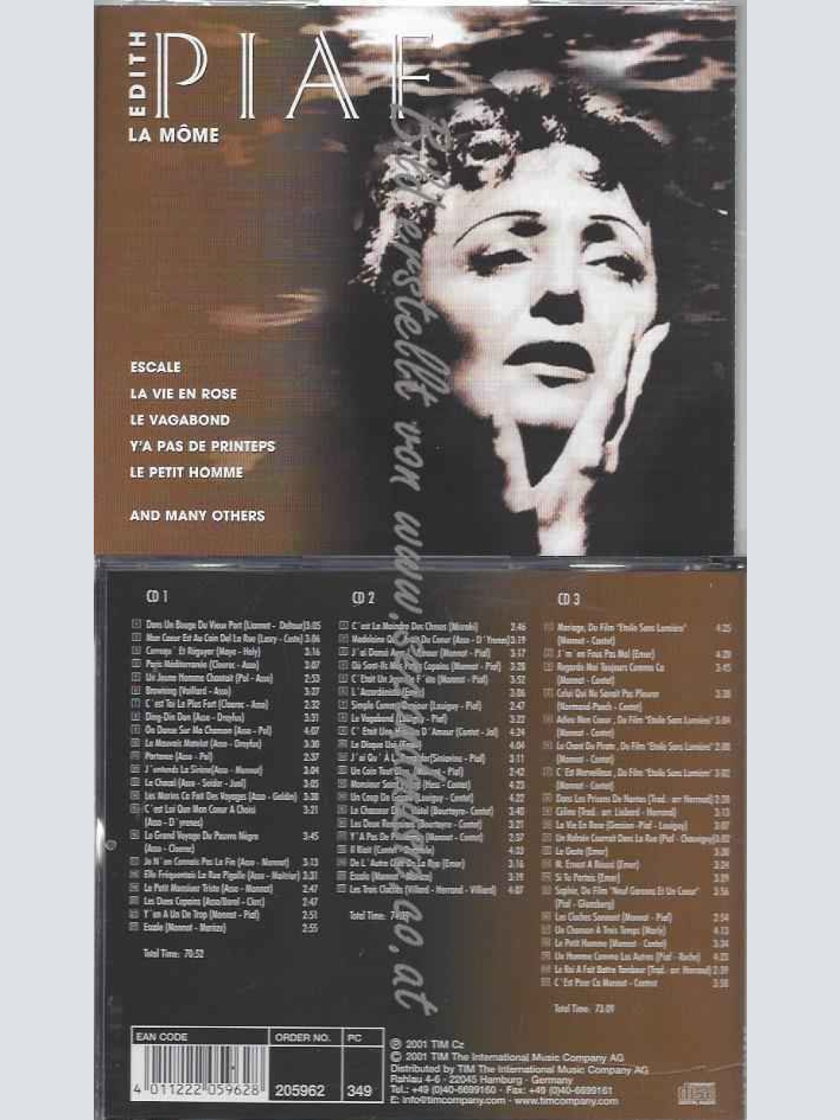 CD--PIAF,EDITH UND VARIOUS | --LA MÔME