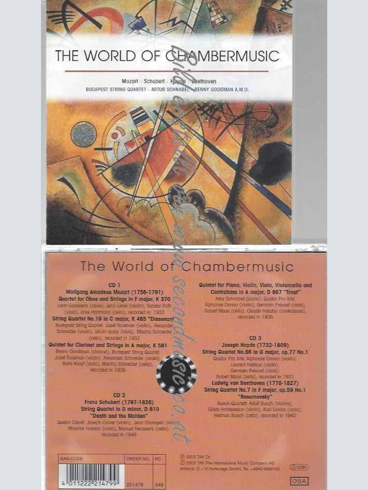 CD--MOZART, SCHUBERT, ET AL. | --THE WORLD OF CHAMBERMUSIC