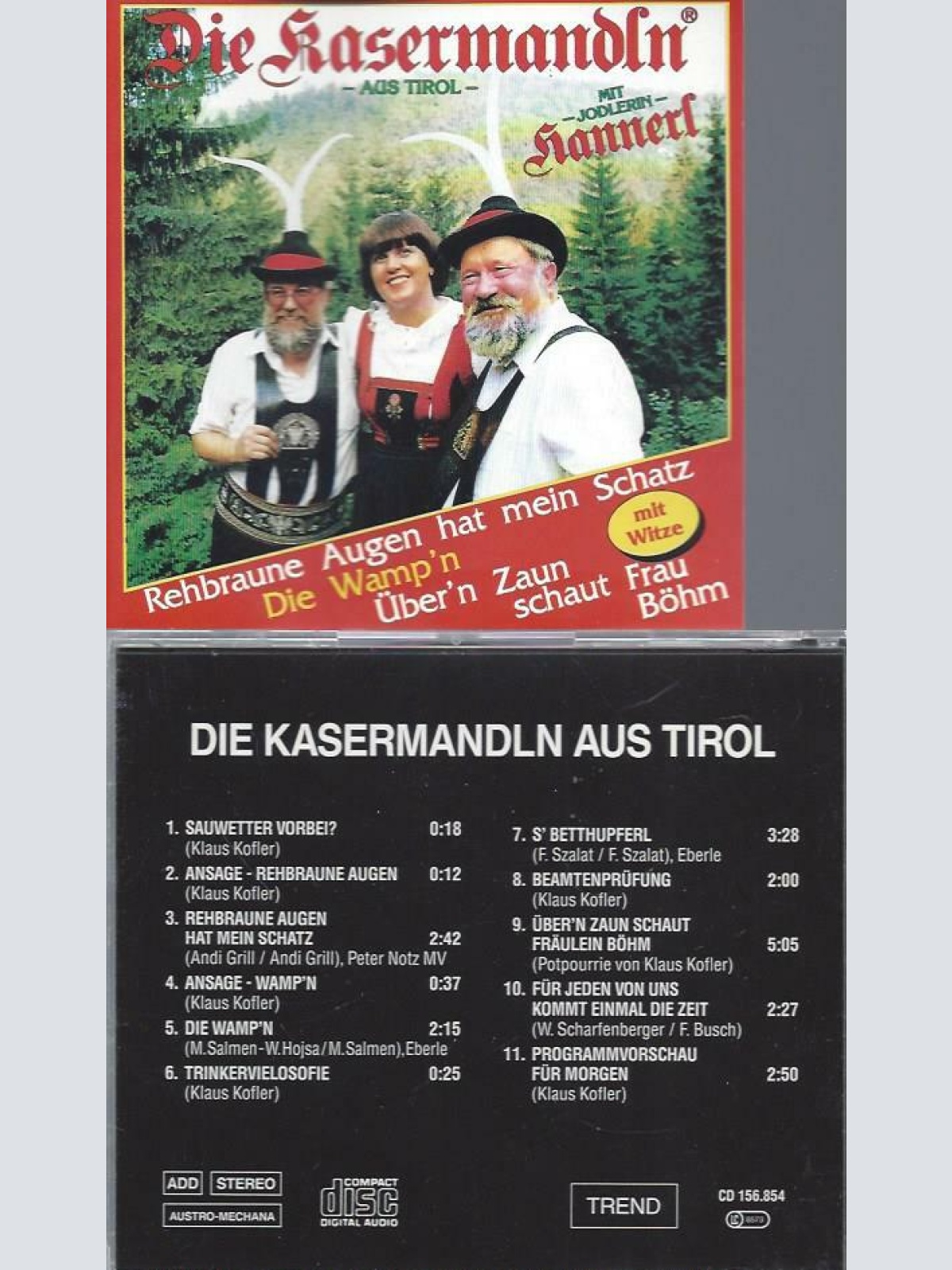 CD-- Die Kasermandln aus Tirol