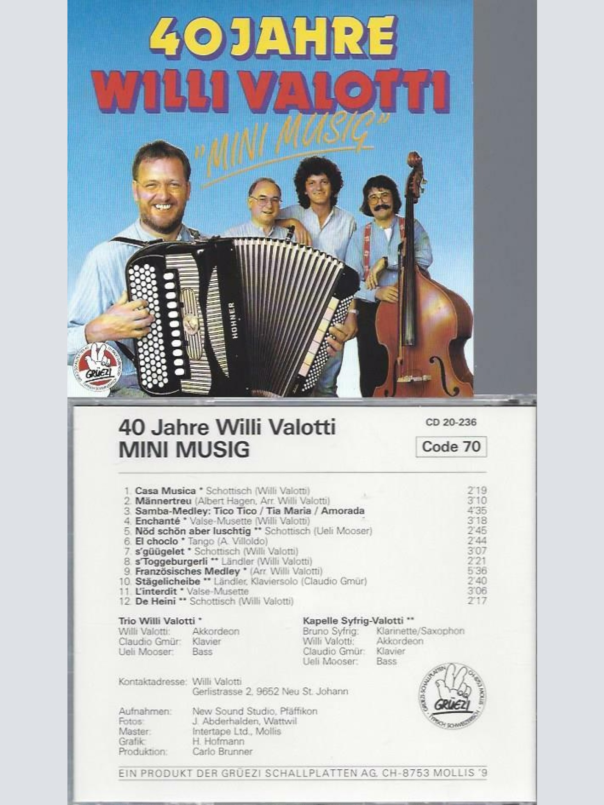 CD--40 Jahre --Willi Valotti