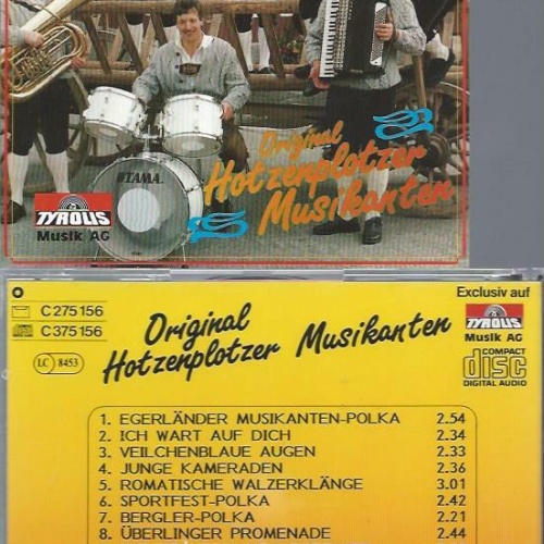 CD--Original Hotzenplotzer Musikanten --Grüße vom Bodensee