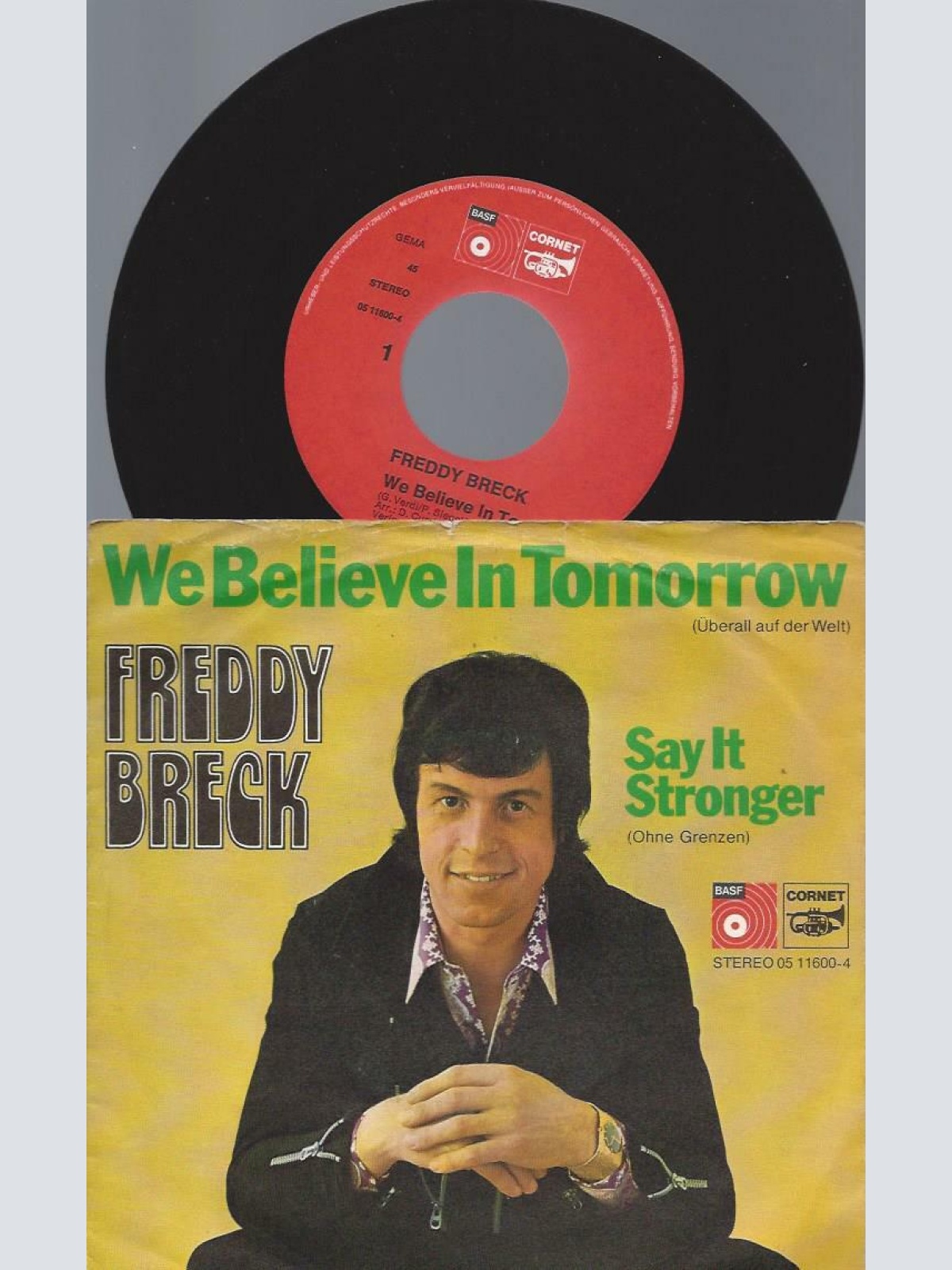 7" Freddy Breck – We Believe In Tomorrow