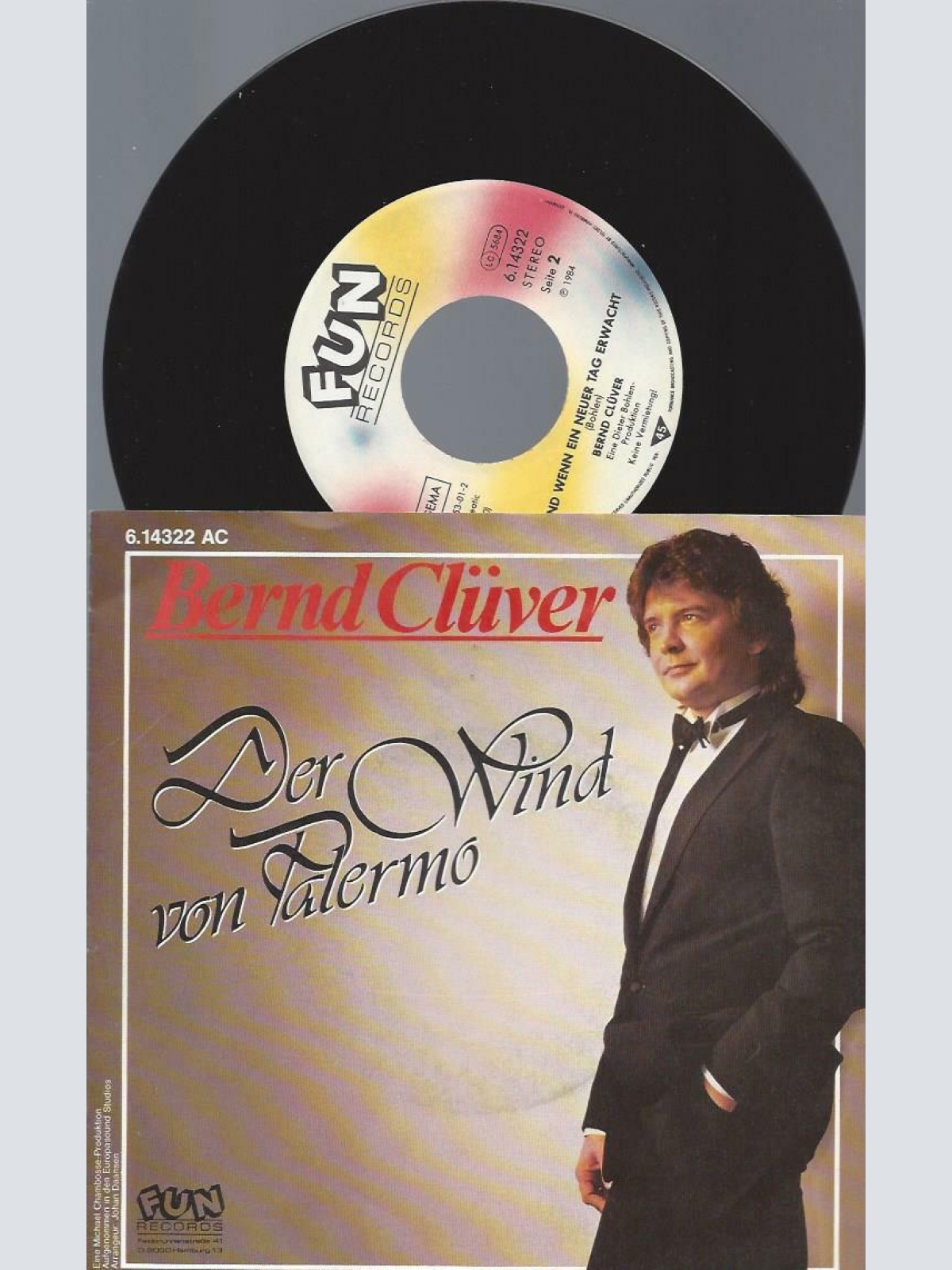 7" Bernd Clüver – Der Wind Von Palermo