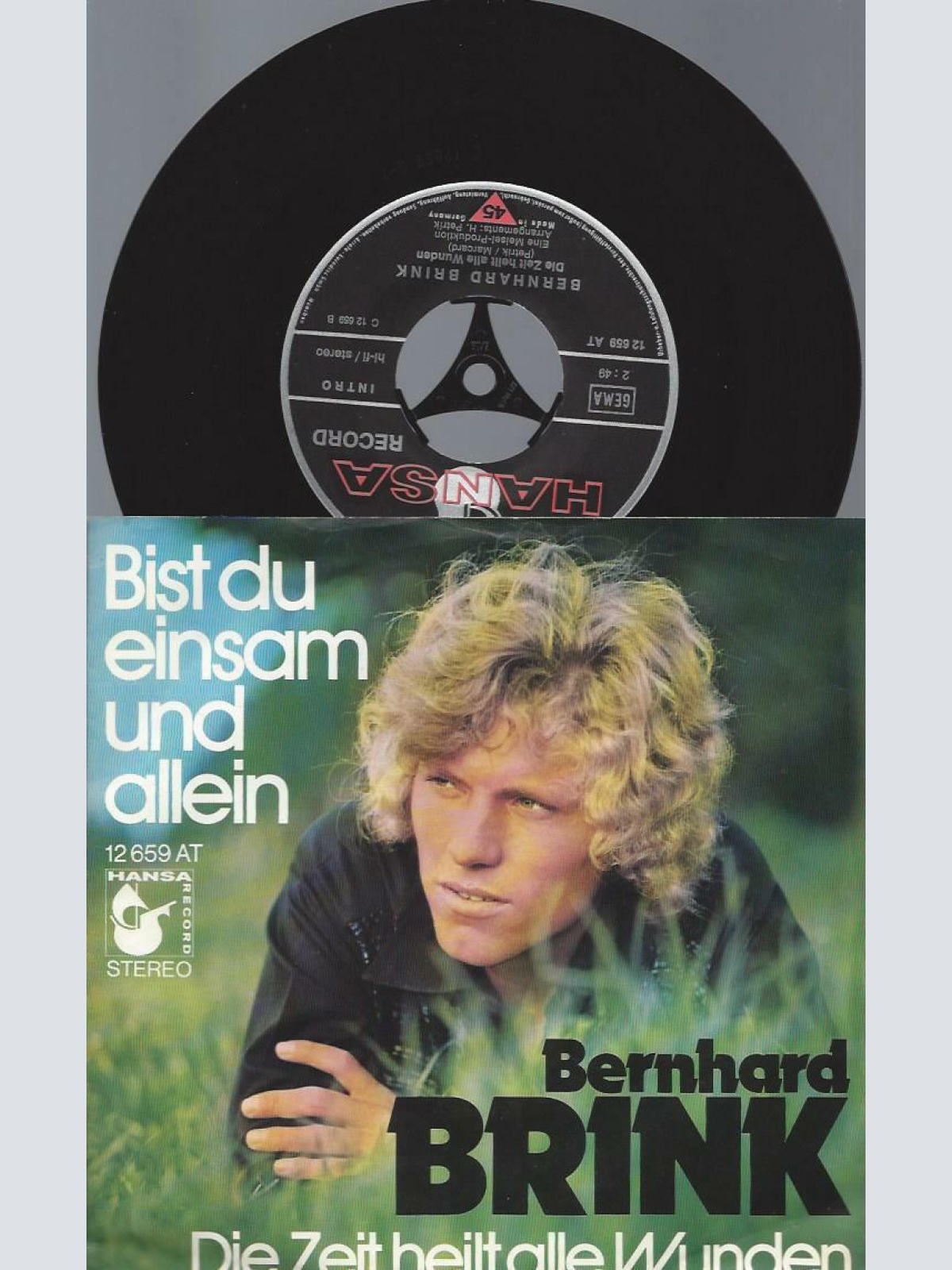 7" Bernhard Brink – Bist Du Einsam Und Allein