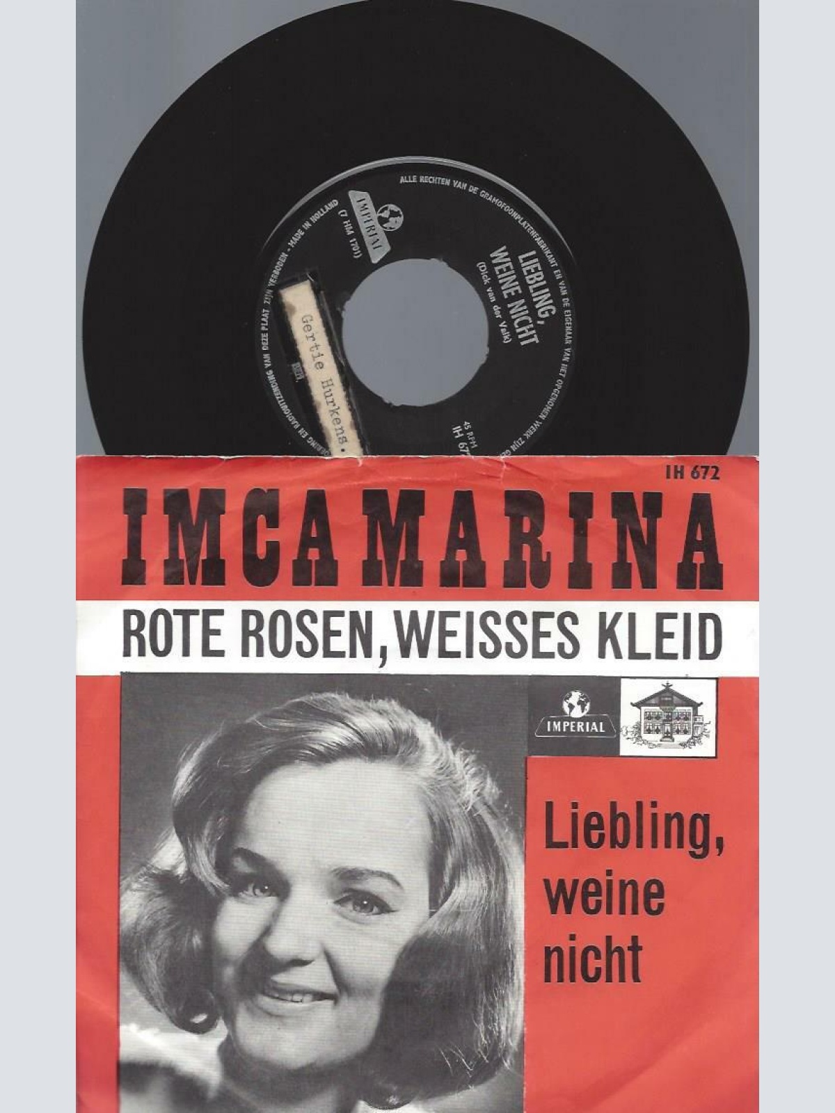 7" Imca Marina – Rote Rosen, Weisses Kleid