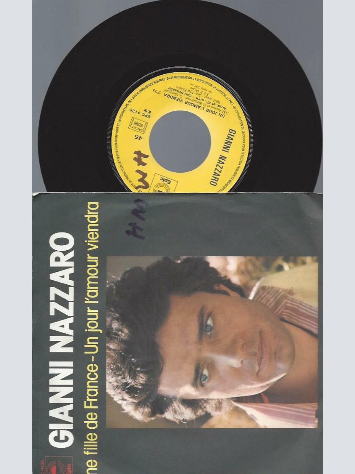 7" Gianni Nazzaro – Une Fille De France