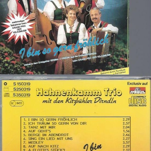 CD--Hahnenkamm Trio -- I bin so gern fröhlich