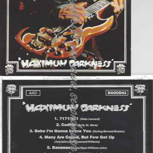 CD--Man  --Maximum Darkness