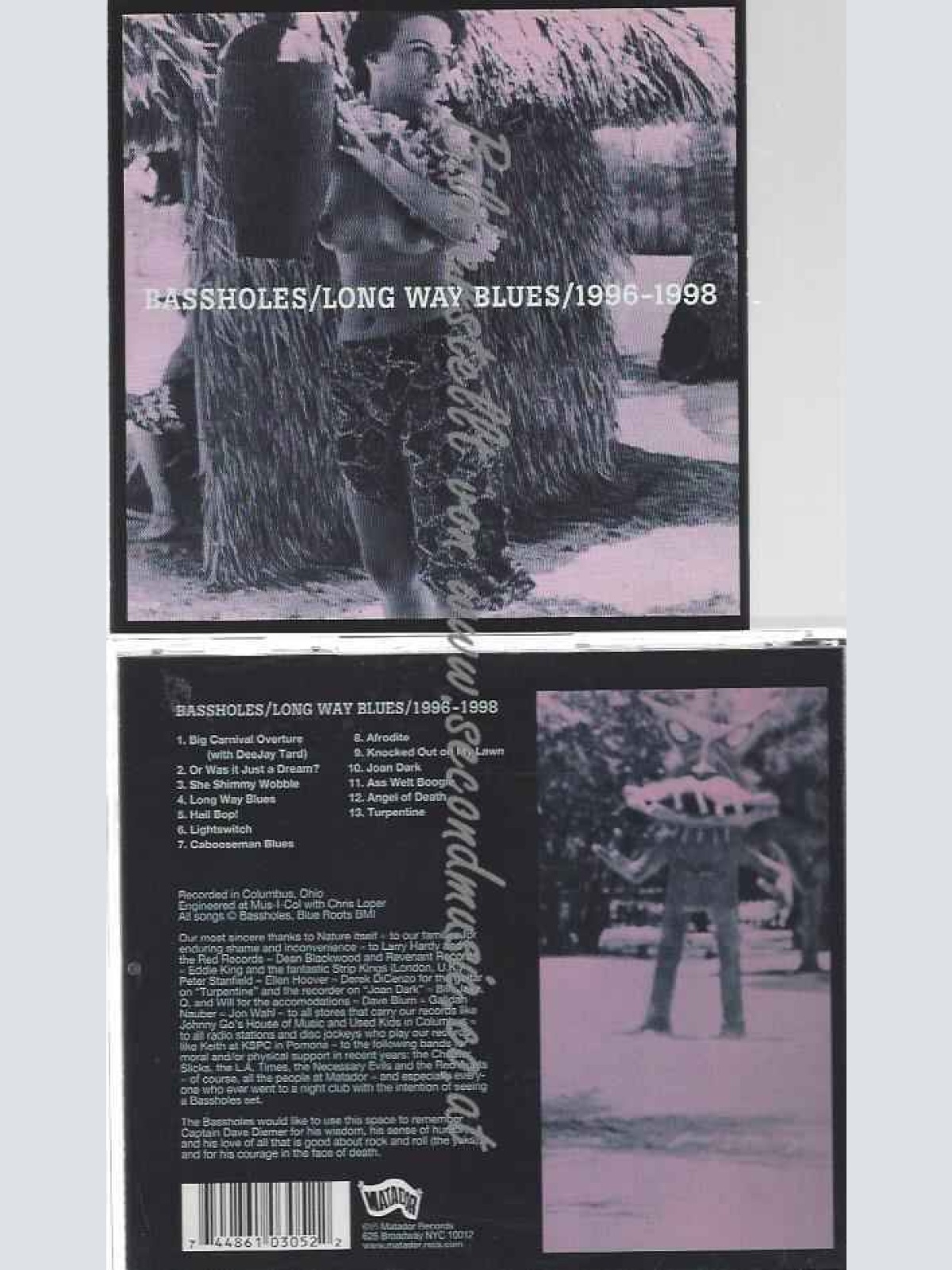 CD--Bassholes  --Long Way Blues -1996-1998