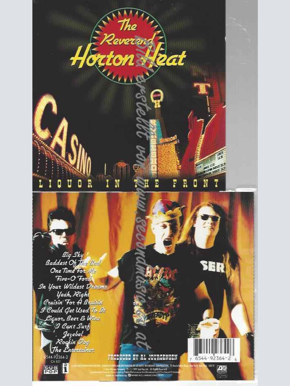 CD--Reverend Horton Heat--Liquor in the front ()