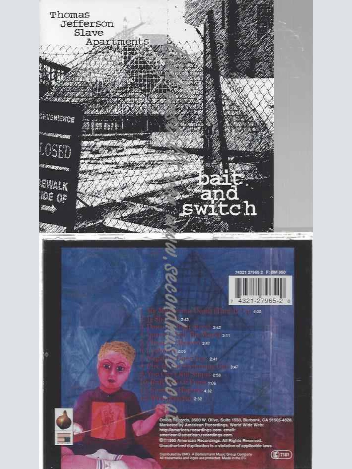 CD--Thomas Jefferson Slave Apartments  --Baite & Switch