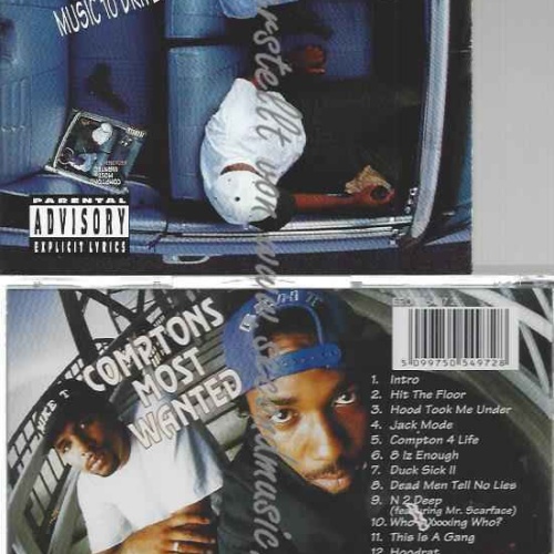 CD--Compton's Most Wanted  --Music to Driveby