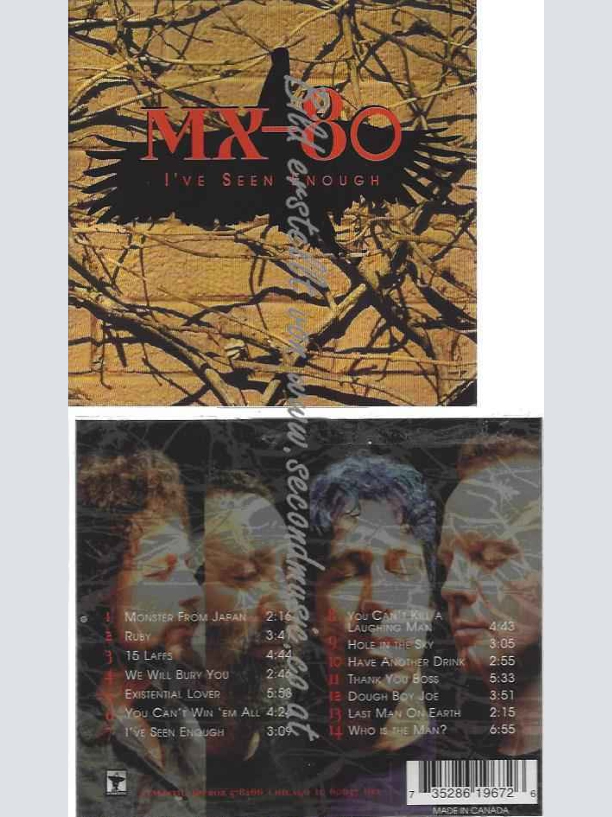 CD--Mx-80  --I've Seen Enough