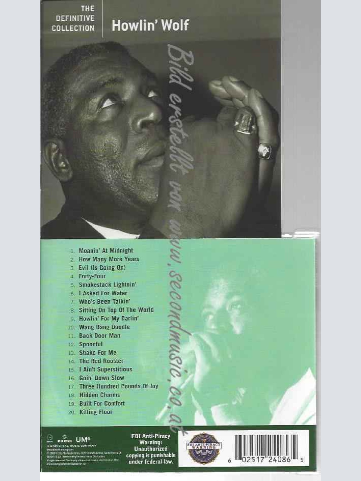 CD--Howlin' Wolf  --Definitive Collection