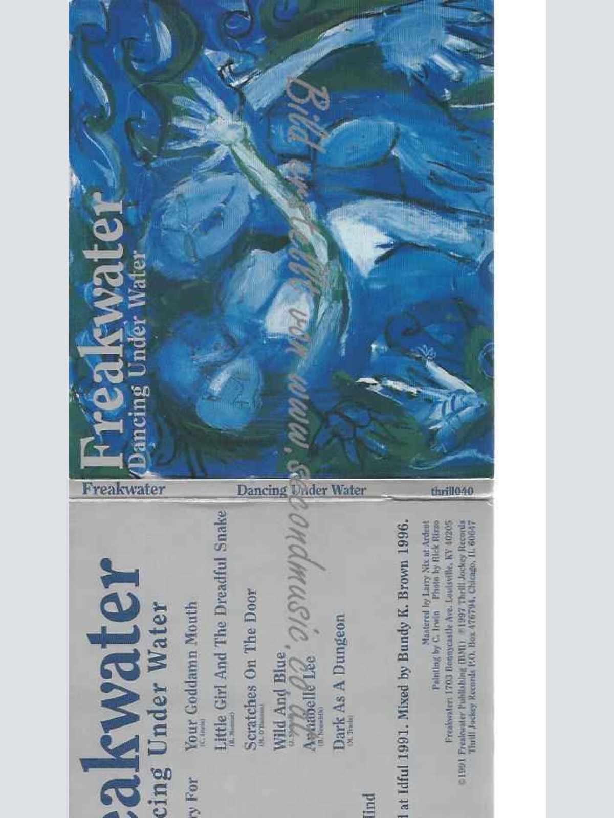CD--Freakwater  --Dancing Under Water