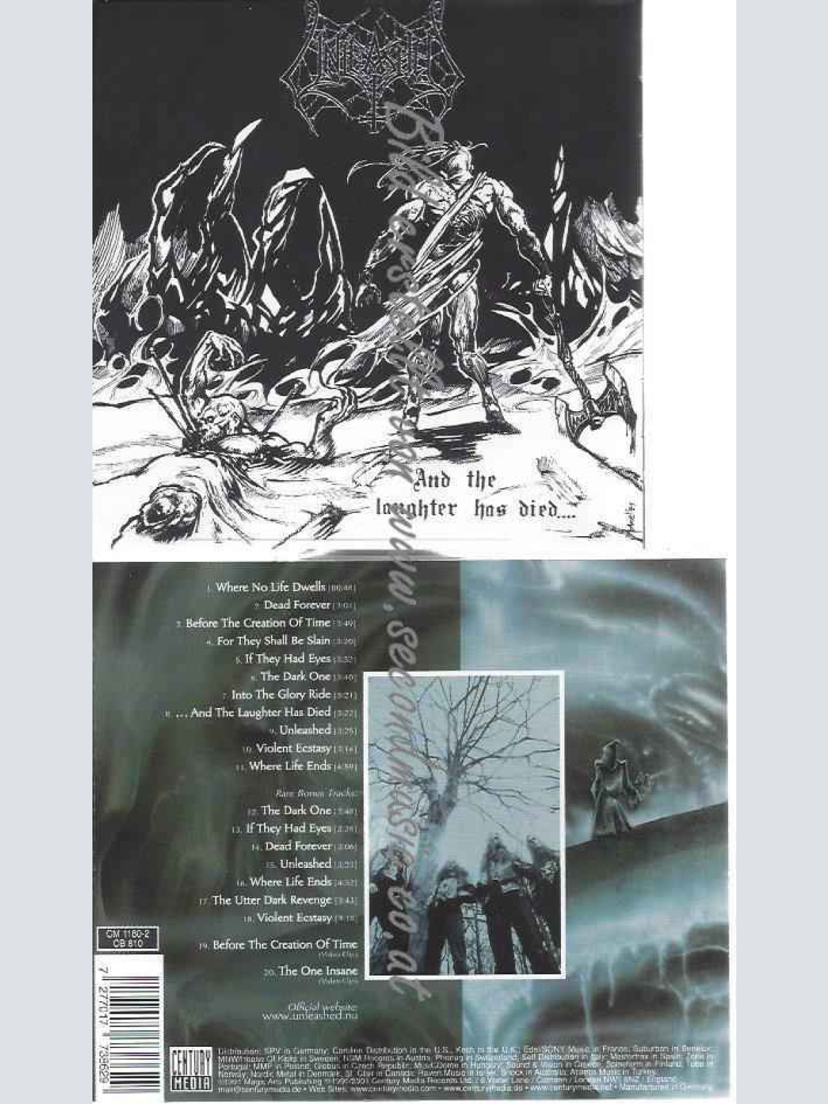 CD--Unleashed  --Where No Life Dwell+Rare Tra