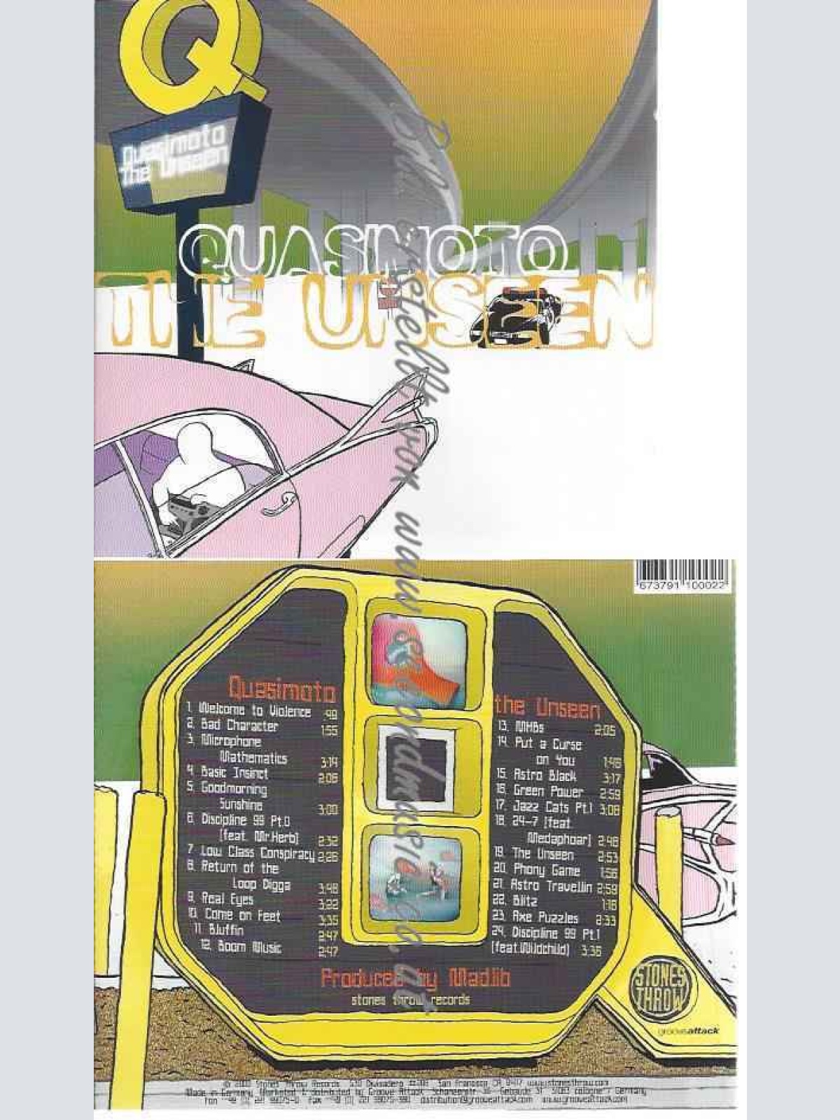 CD--Quasimoto  --The Unseen