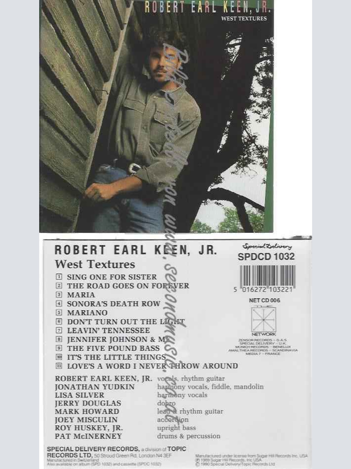 CD--Robert Earl Keen--West Textures