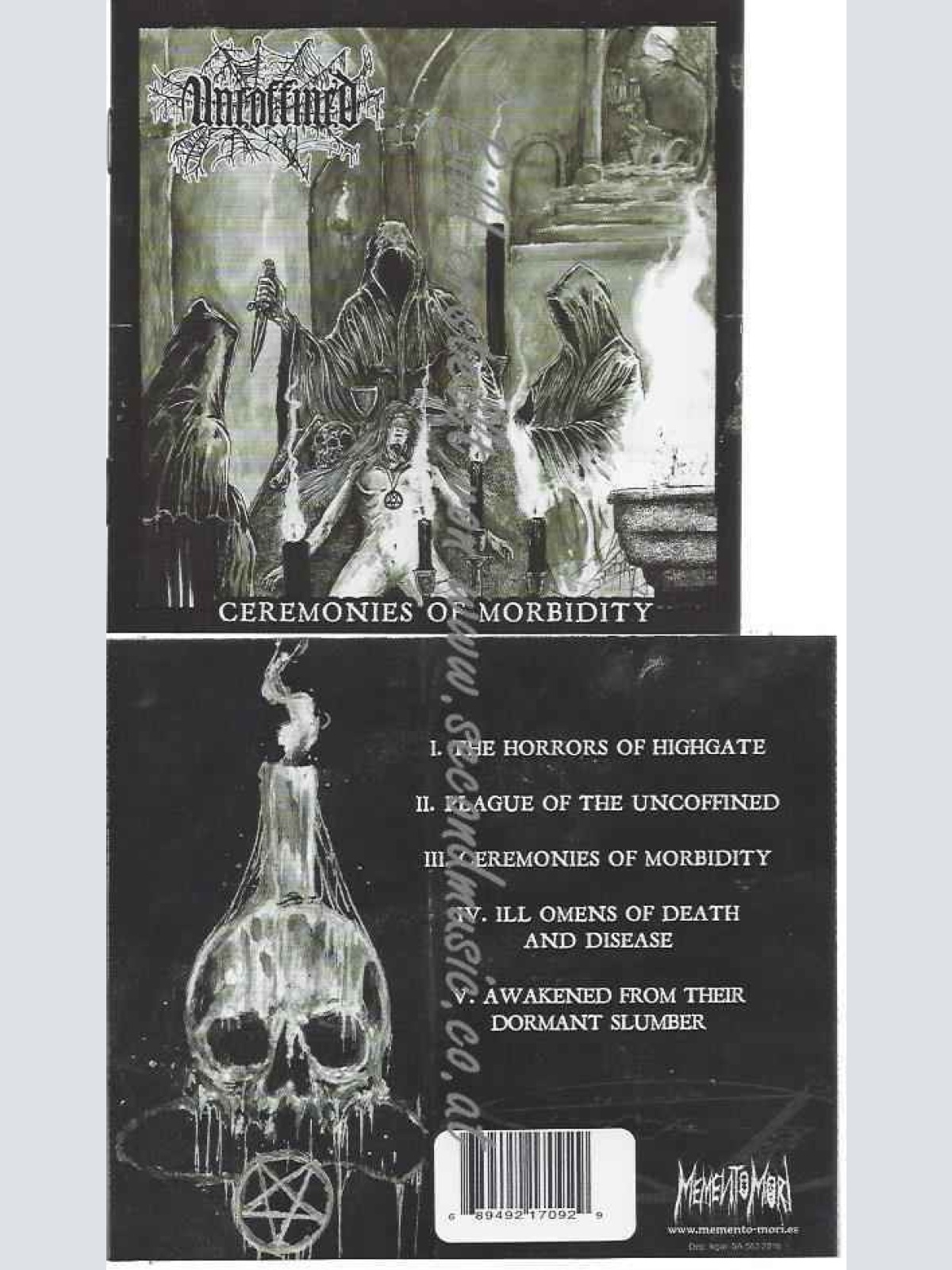 CD--Uncoffined  --Ceremonies of Morbidity