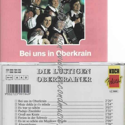 CD--Oberkrainer,die Lustigen  --Die Lustigen Oberkrainer