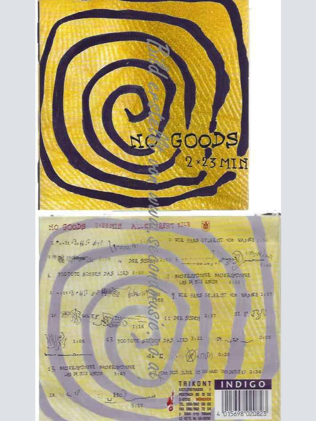 CD--No Goods  --2 X23  Minuten