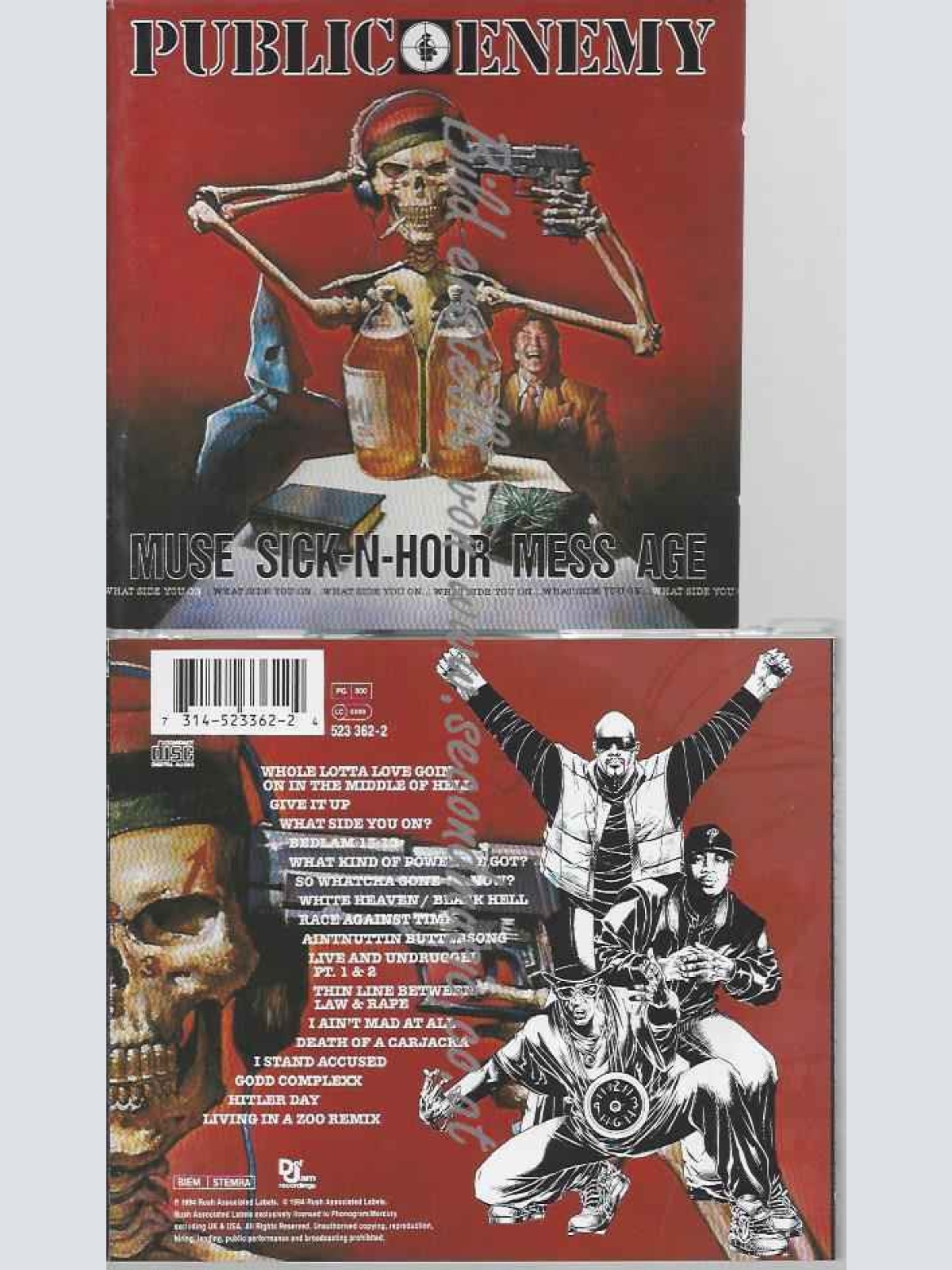 CD--Public Enemy  --Muse Sick-N-Hour Mess Age