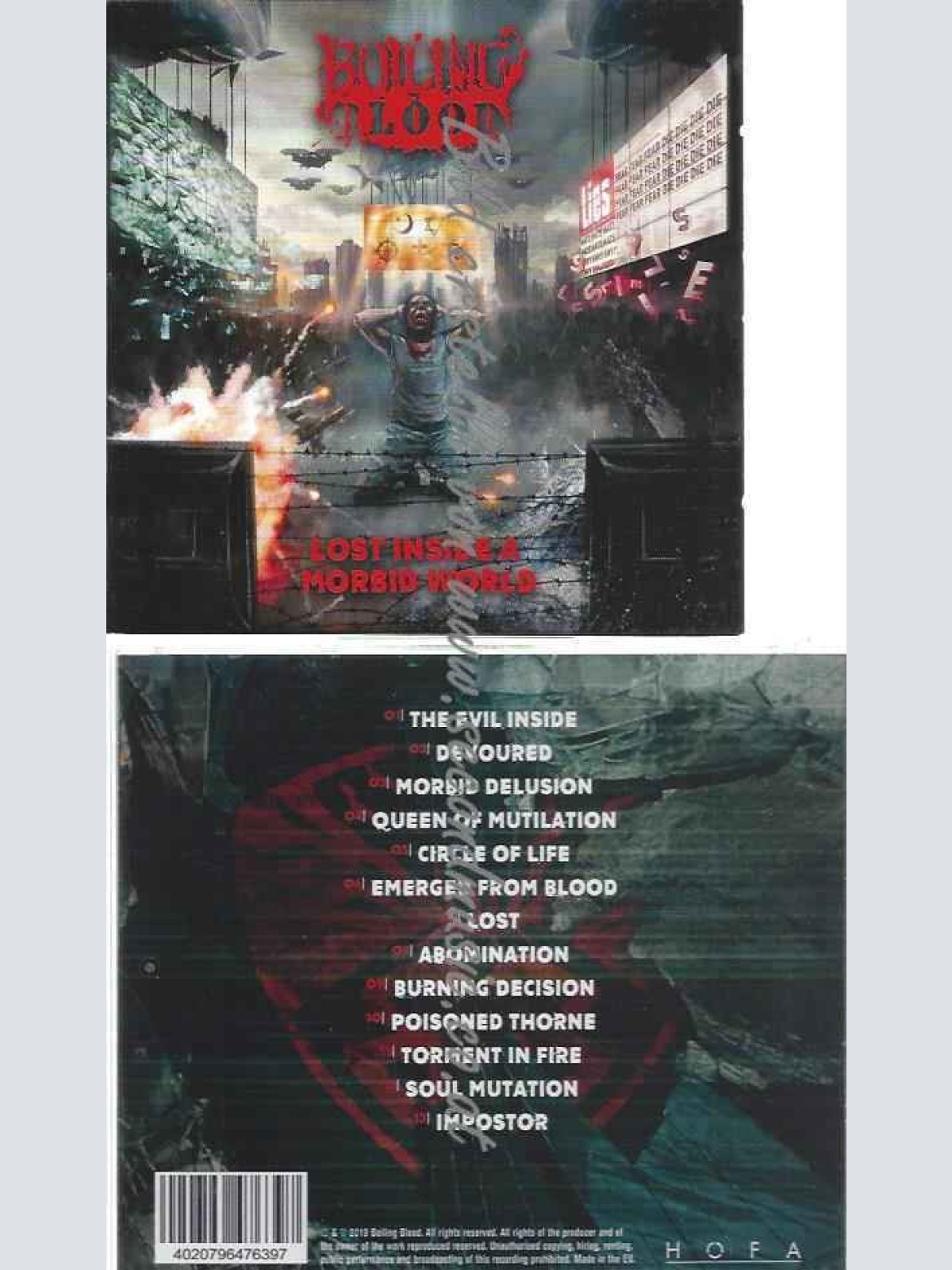 CD--Boiling Blood  --Lost inside a Morbid World
