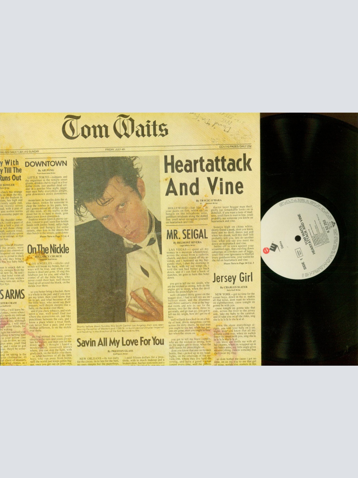 LP--Tom Waits – Heartattack And Vine // AS52252 DE